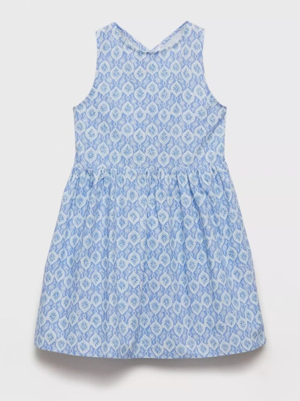 Blue print sleeveless Summer dress Girls Sz 11/12